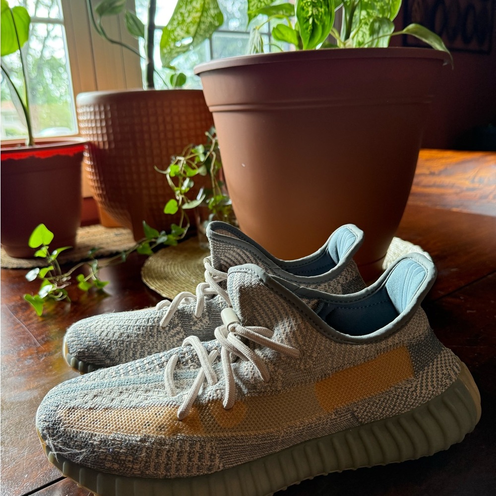 Stylish Gray and Tan Sneakers